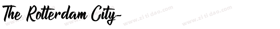 The Rotterdam City字体转换